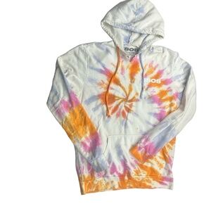 5SOS Wildflowers Band Hoodie M Multi-Color Tie-Dye Vibrant Hooded Boho Festival
